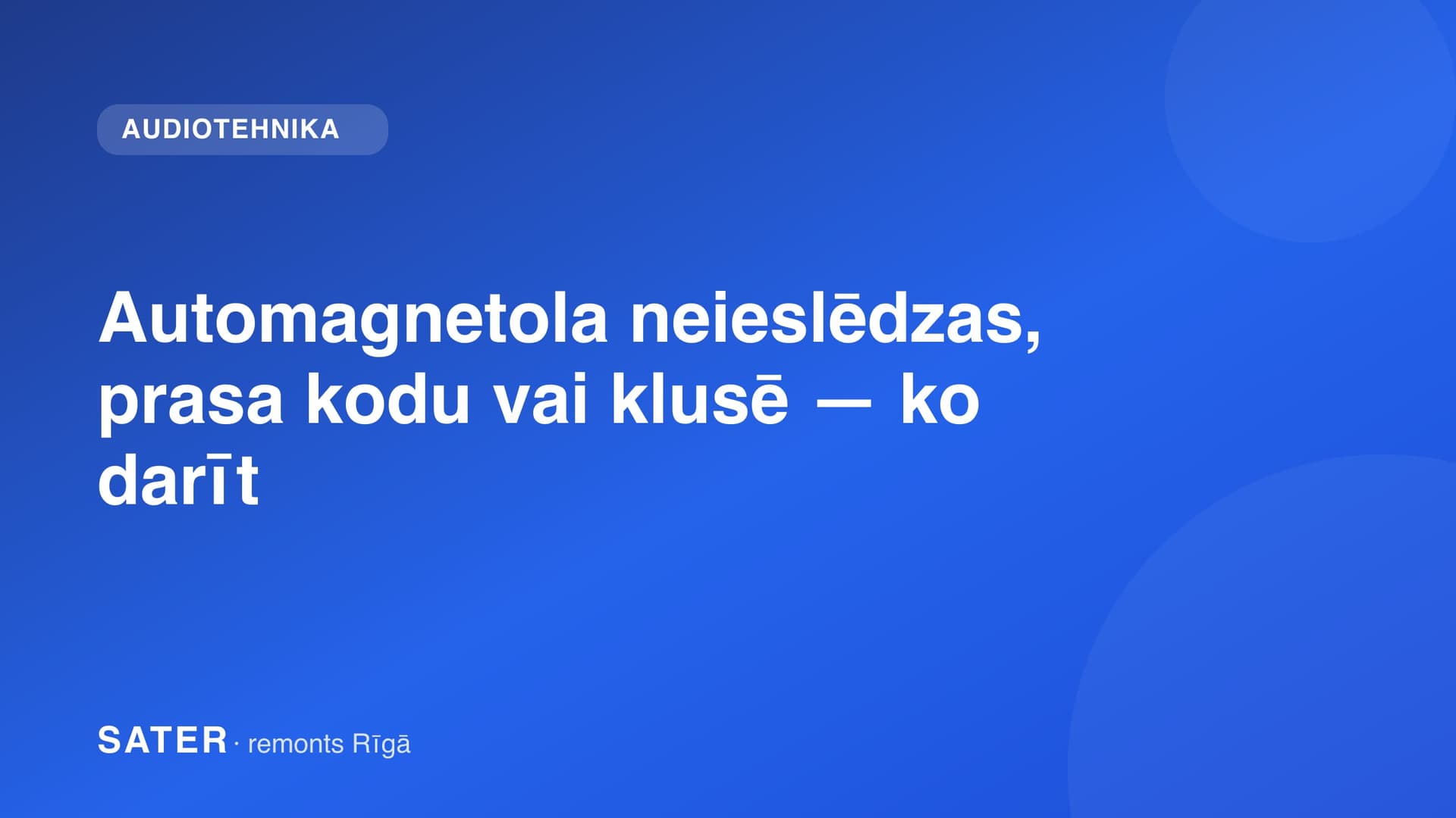 Automagnetolas galvas ierīce uz darba galda diagnostikai