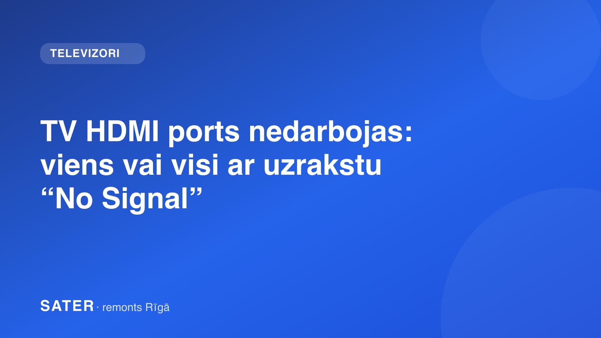 Televizora aizmugure ar HDMI portu rindu un pievienotu kabeli